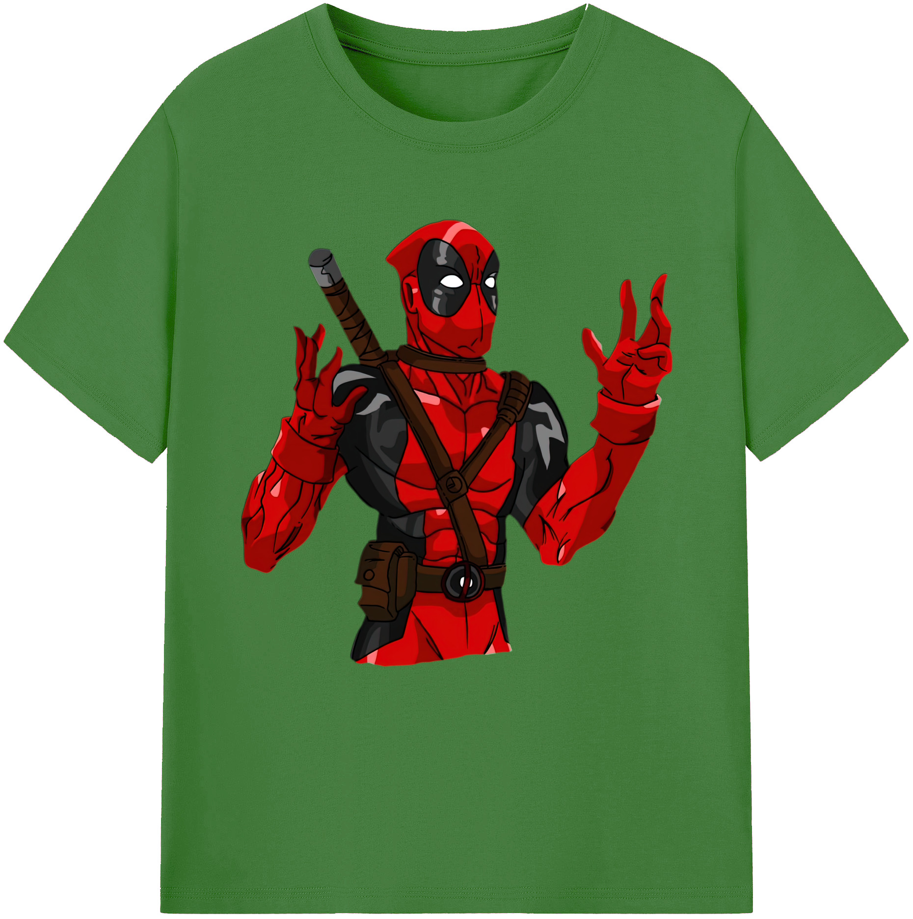 （画像用） Deadpool デッドプール レディースカジュアルプリントTシャツ（綿100％）
